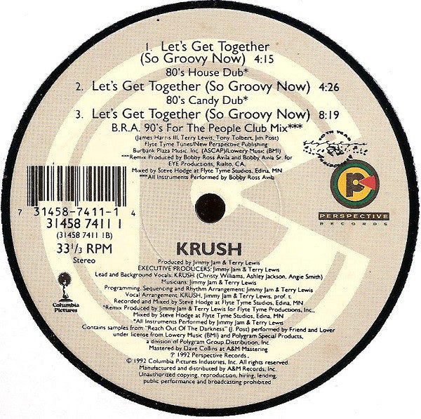 Krush  - Let's Get Together (So Groovy Now) (12")