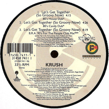 Krush  - Let's Get Together (So Groovy Now) (12")