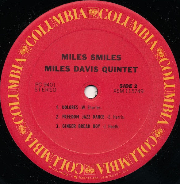 The Miles Davis Quintet : Miles Smiles (LP, Album, RE)