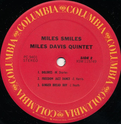 The Miles Davis Quintet : Miles Smiles (LP, Album, RE)