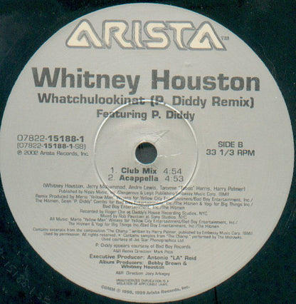 Whitney Houston Featuring P. Diddy - Whatchulookinat (P. Diddy Remix) (12")