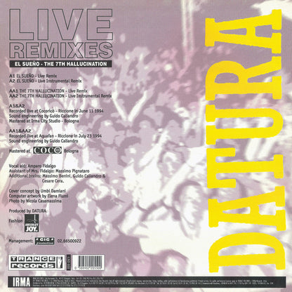 Datura - El Sueño / The 7th Hallucination (Live Remixes) (12")