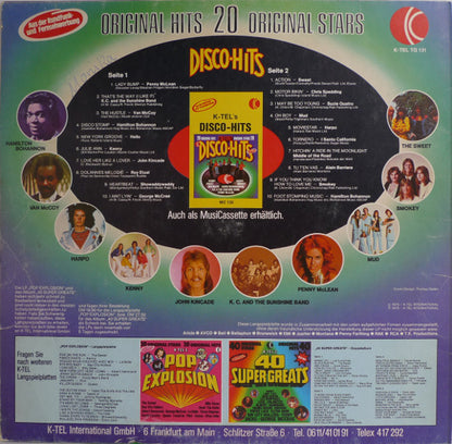 Various : K-Tel's Disco-Hits (20 Original Stars · 20 Original Hits) (LP, Comp)