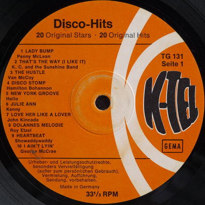 Various : K-Tel's Disco-Hits (20 Original Stars · 20 Original Hits) (LP, Comp)