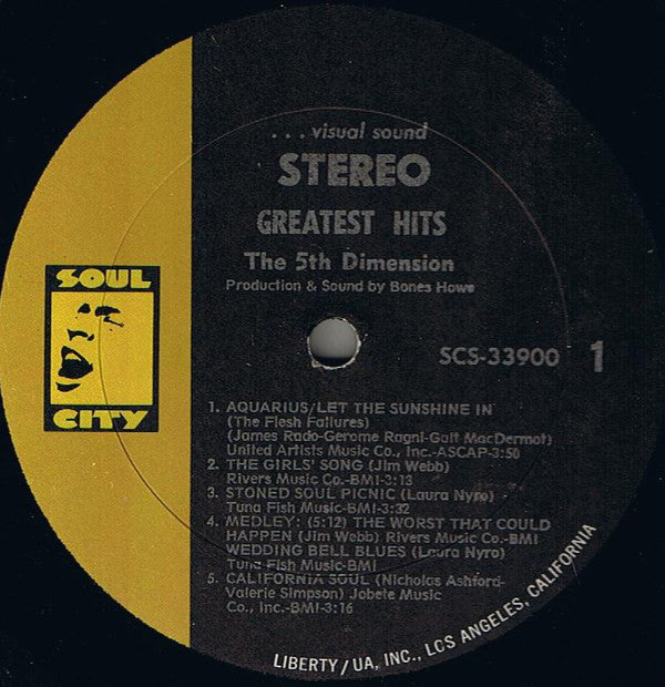 The 5th Dimension* - Greatest Hits (LP, Comp, All)
