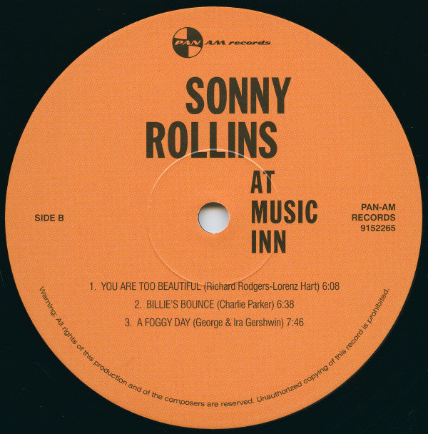 Sonny Rollins / Teddy Edwards With Joe Castro : At Music Inn / At Falcon's Lair (LP, Album, Ltd, RE, RM)