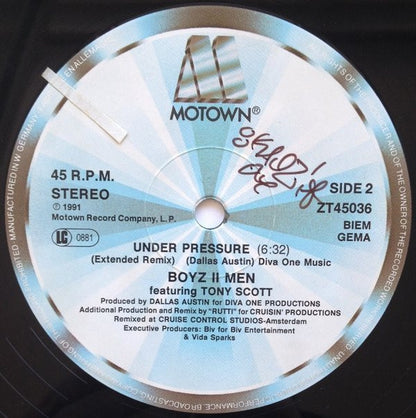Boyz II Men : Under Pressure (12")