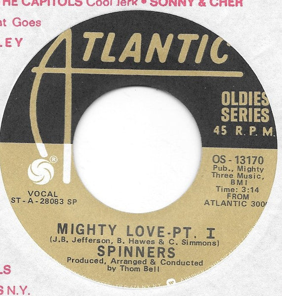 Spinners : Mighty Love (7", Single, RE)