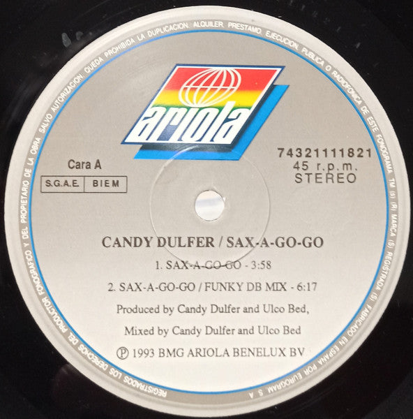 Candy Dulfer : Sax-A-Go-Go (12")
