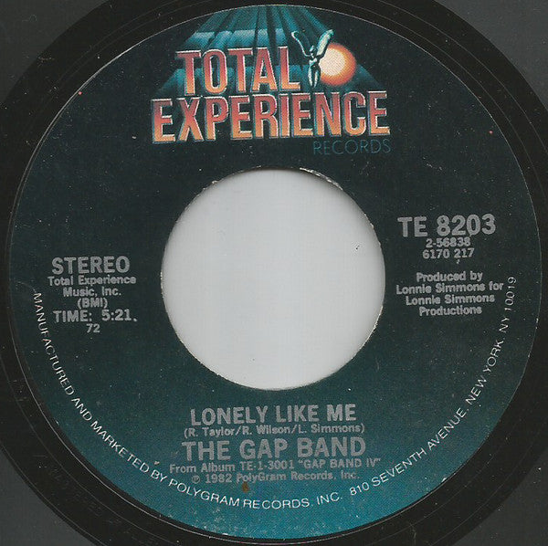 The Gap Band : You Dropped A Bomb On Me / Lonely Like Me (7", Styrene, 72 )