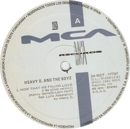 Heavy D. & The Boyz - Now That We Found Love (12")
