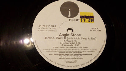 Angie Stone : Brotha Part II (12", Promo)