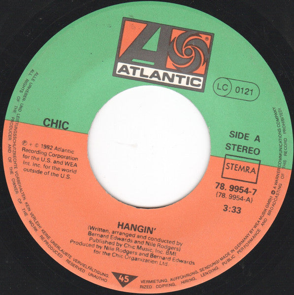 Chic : Hangin' (7", Single)