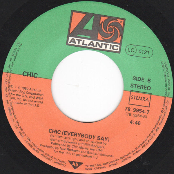 Chic : Hangin' (7", Single)