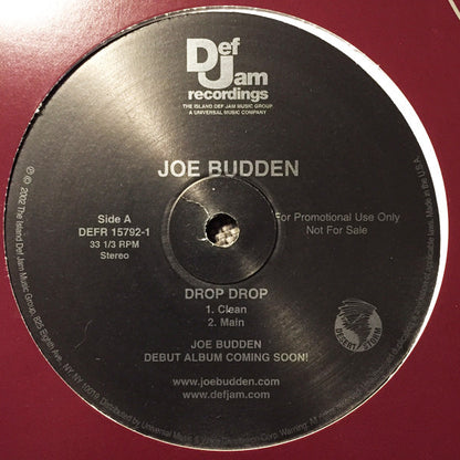 Joe Budden - Drop Drop (12", Promo)