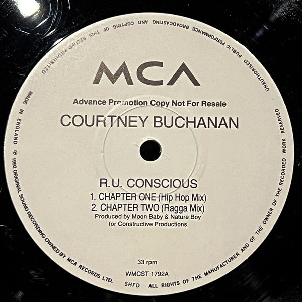 Courtney Buchanan : R U Conscious  (12", Promo)