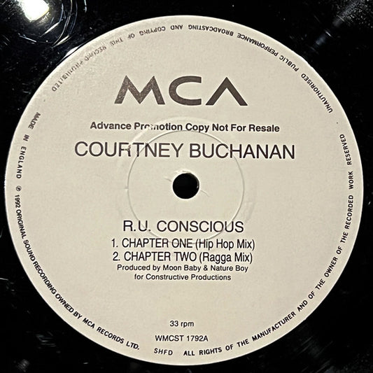 Courtney Buchanan : R U Conscious  (12", Promo)