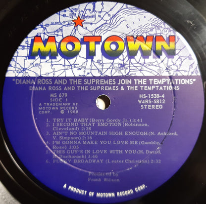 The Supremes Join The Temptations : Diana Ross & The Supremes Join The Temptations (LP, Album, Roc)