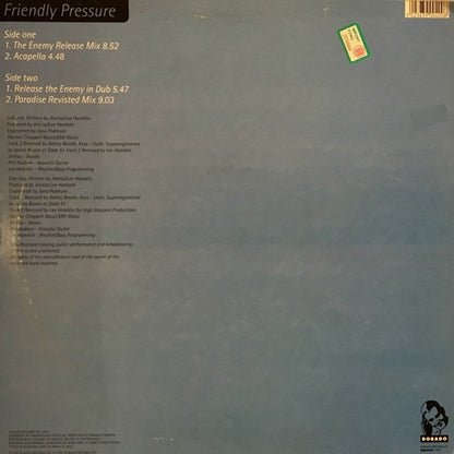 Jhelisa : Friendly Pressure (Ashley Beedle & Lee Hamblin Remixes) (12", Promo)