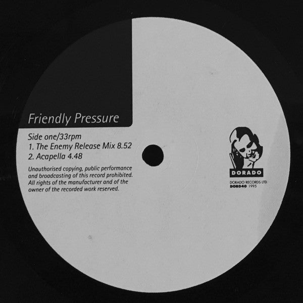 Jhelisa : Friendly Pressure (Ashley Beedle & Lee Hamblin Remixes) (12", Promo)