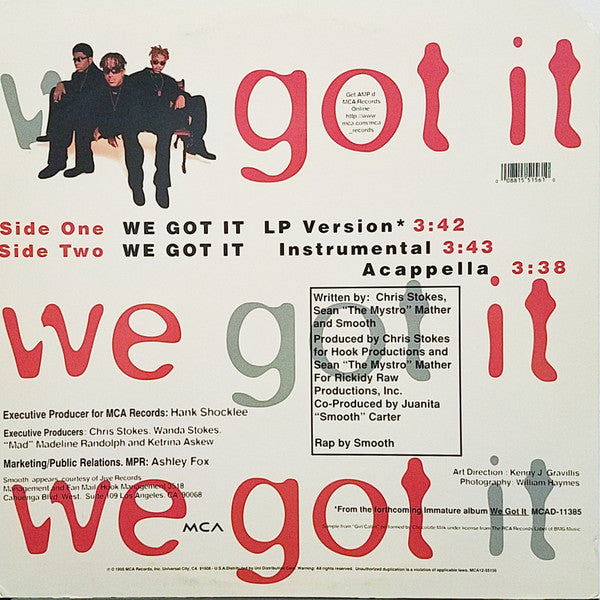 Immature : We Got It (12", Single)