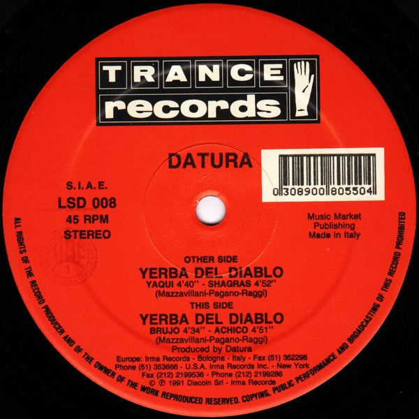 Datura : Yerba Del Diablo (12")