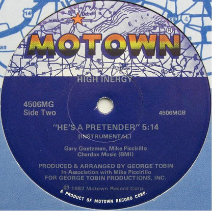 High Inergy - He's A Pretender (12", Single)