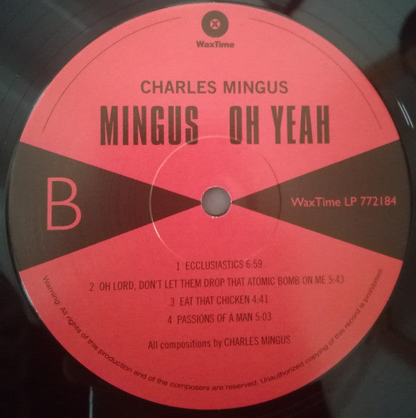 Charles Mingus - Oh Yeah (LP, Album, RE)