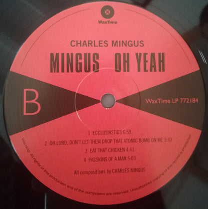Charles Mingus - Oh Yeah (LP, Album, RE)