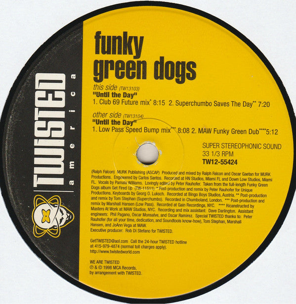 Funky Green Dogs - Until The Day (12")