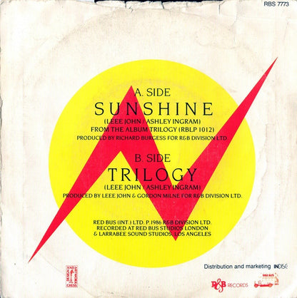 Imagination : Sunshine (7", Single)