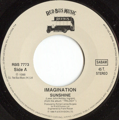 Imagination : Sunshine (7", Single)