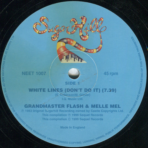 Grandmaster Flash & Melle Mel / Grandmaster Flash & The Furious Five - White Lines / Scorpio (12")