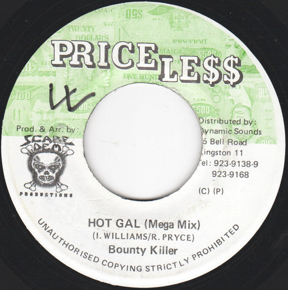 Bounty Killer / Jazzwad - Hot Gal (Mega Mix) / Stucky (Scare Dem) (7")