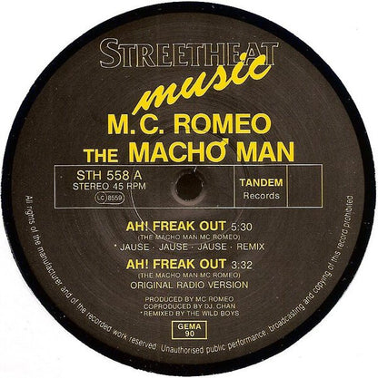 M.C. Romeo The Mach♂ Man* - Ah! Freak Out (12")