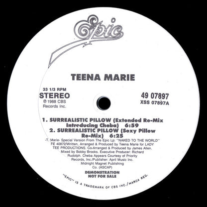 Teena Marie - Surrealistic Pillow (12", Promo)