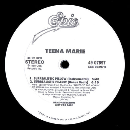 Teena Marie - Surrealistic Pillow (12", Promo)