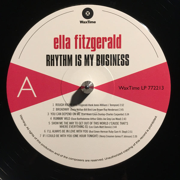Ella Fitzgerald : Rhythm Is My Business (LP, Album, Ltd, RE, RM, 180)
