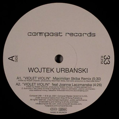 Wojtek Urbanski - Violet Violin (12")