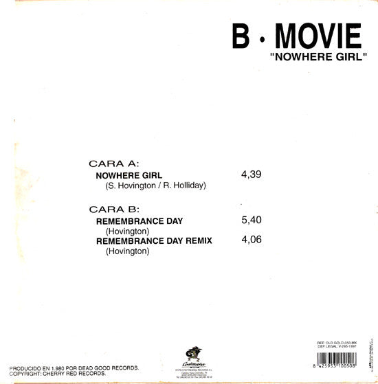B•Movie* - Nowhere Girl (12", RE)