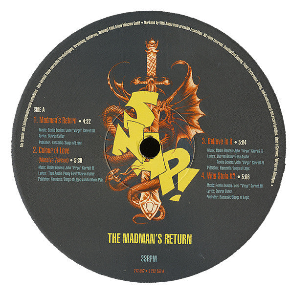 Snap! - The Madman's Return (LP, Album, 1st)