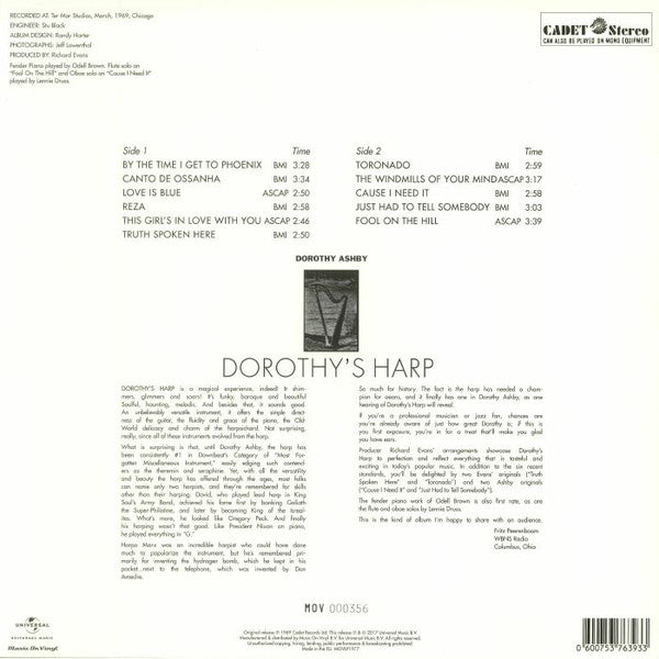 Dorothy Ashby : Dorothy's Harp (LP, Album, Ltd, Num, RE, 180)