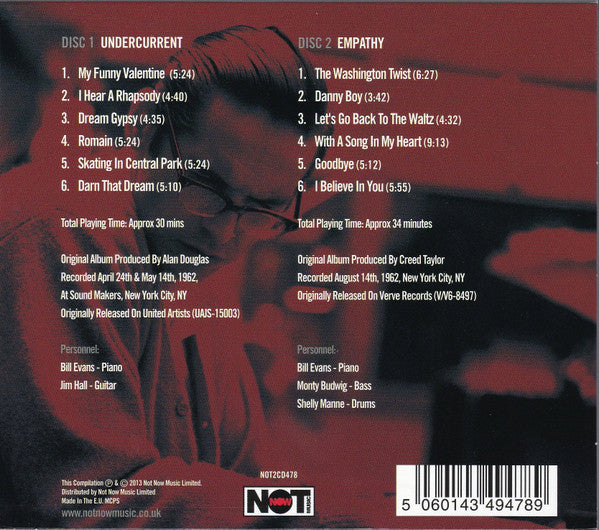 Bill Evans - Undercurrent  (CD, Album, RE + CD, Album, RE + Comp)