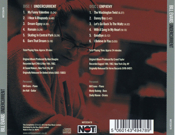 Bill Evans - Undercurrent  (CD, Album, RE + CD, Album, RE + Comp)