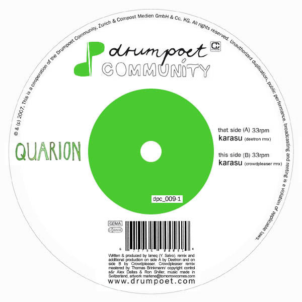 Quarion - Karasu (Remixes) (12")