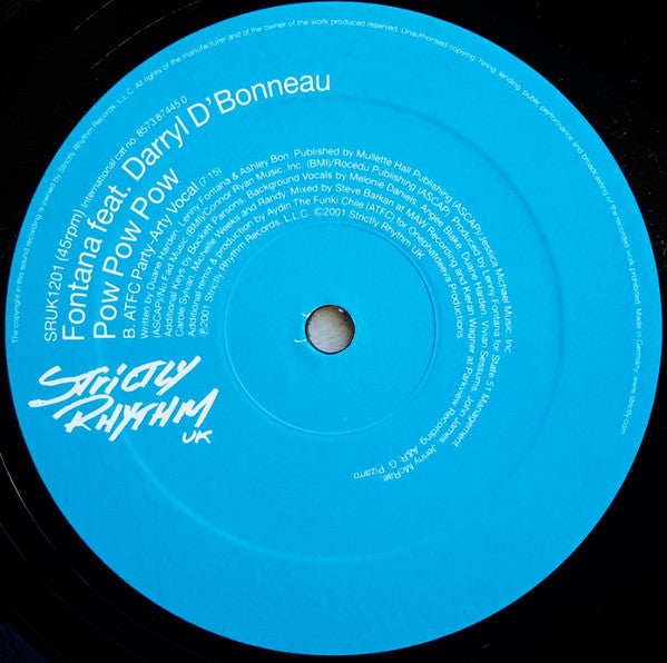 Lenny Fontana Feat. Darryl D'Bonneau - Pow Pow Pow (12")
