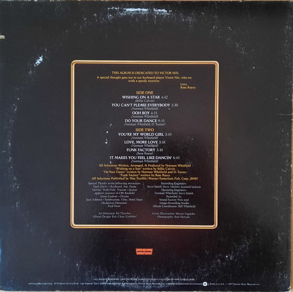 Rose Royce - In Full Bloom (LP, Album, Los)