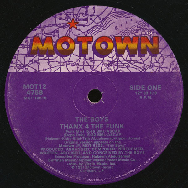 The Boys - Thanx 4 The Funk (12", Single)