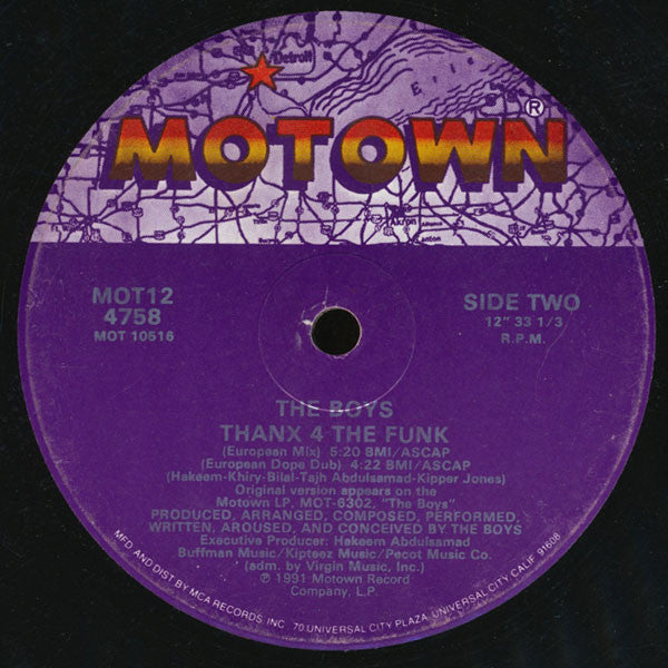 The Boys - Thanx 4 The Funk (12", Single)