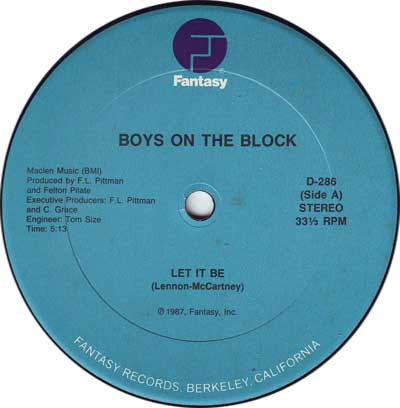 Boys On The Block : Let It Be (12")
